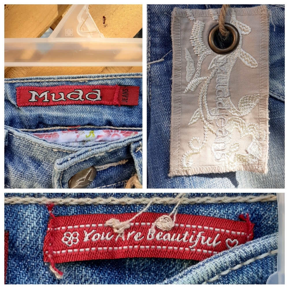 π₯2/$15π₯ NWT Mudd acid wash capris jeans - Picture 2 of 7